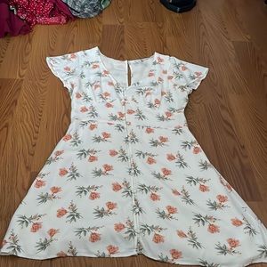 White American Eagle Floral Mini Dress